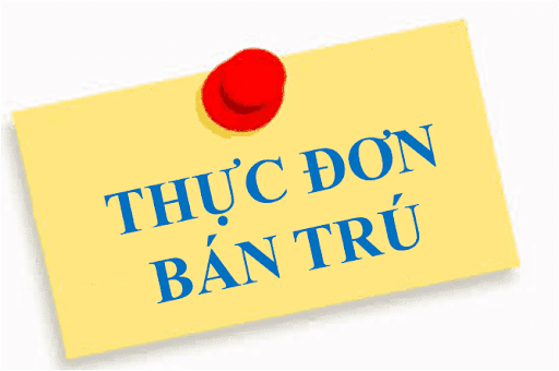 Thực đơn tuần 1,3,5 tháng 10 năm 2024